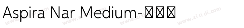 Aspira Nar Medium字体转换